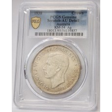 AUSTRALIA 1938 . CROWN . PCGS GENUINE